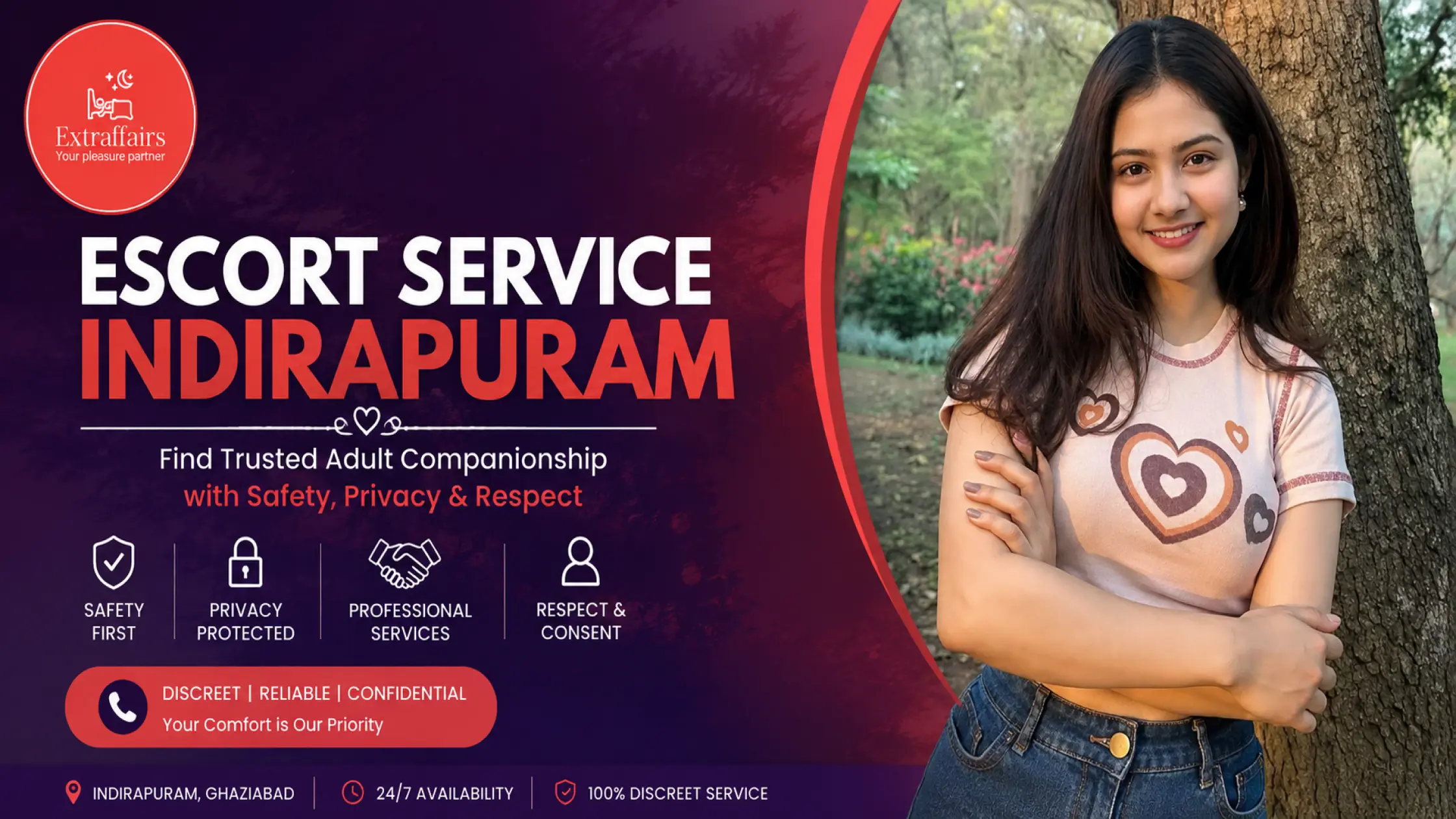 Escort Service Indirapuram: A Private, Professional & Respectful Way to Find Adult Companionship